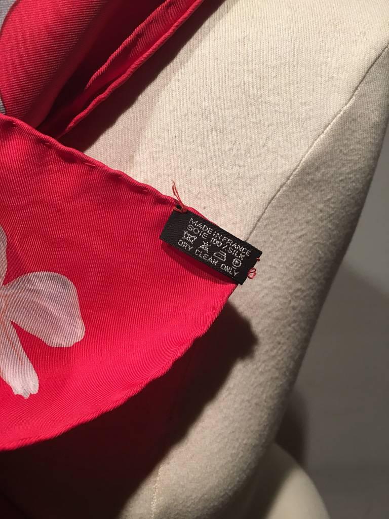 Hermes Special Edition Le Danse Silk Scarf in Red 1
