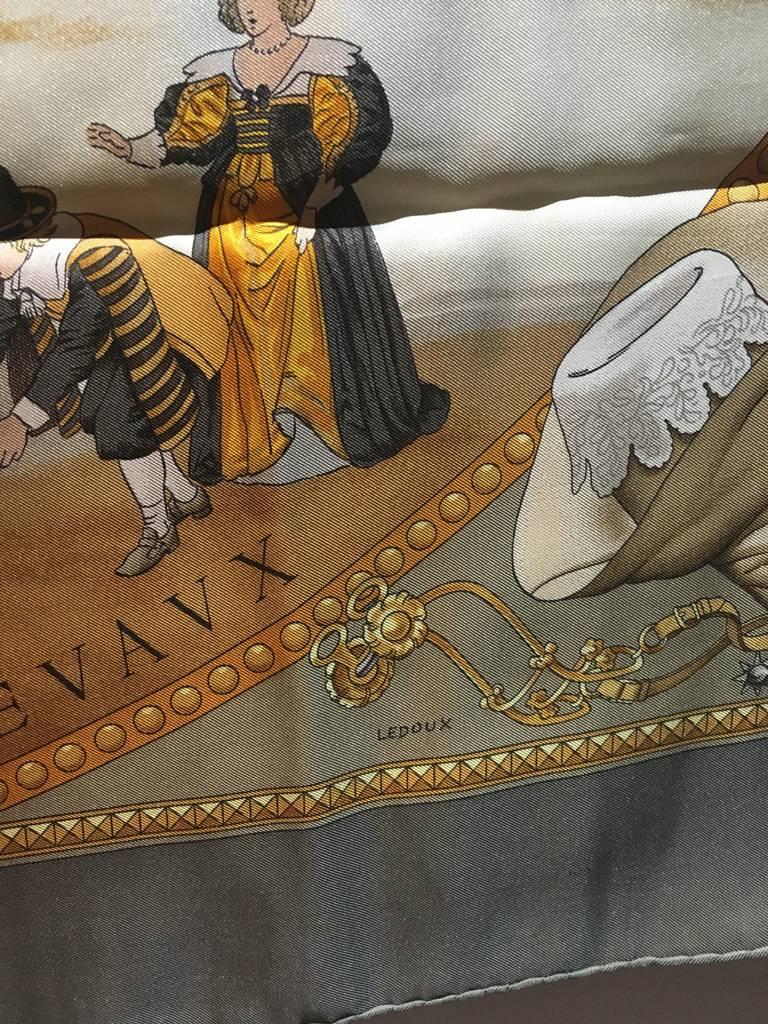 Hermes Vintage Presentation de Chevals Silk Scarf In Excellent Condition In Philadelphia, PA