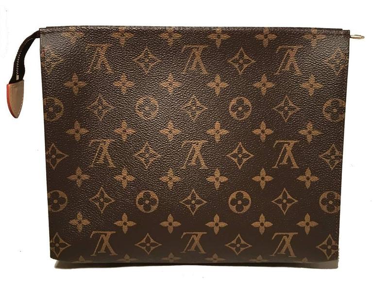 Louis Vuitton Square Monogram Zippered Pouch For Sale at 1stdibs