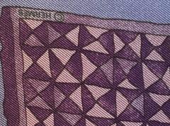 Hermes Purple Personas Silk Pocket Square Scarf Handkercheif