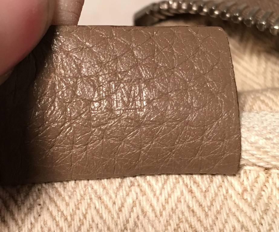 Brown Hermes Grey Clemence Leather Victoria II 35 For Sale