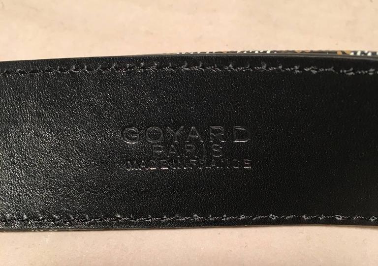 Goyard Black Canvas Monogram 100cm Belt For Sale at 1stdibs