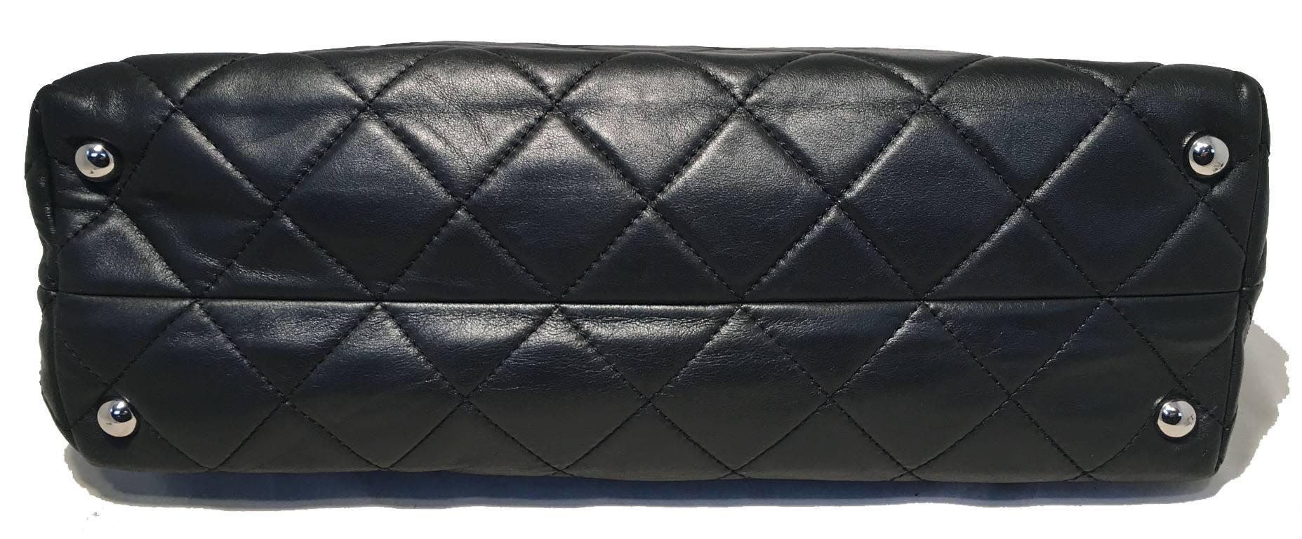 Women's Chanel Quilted Black Leather XL Shoulder Bag Tote