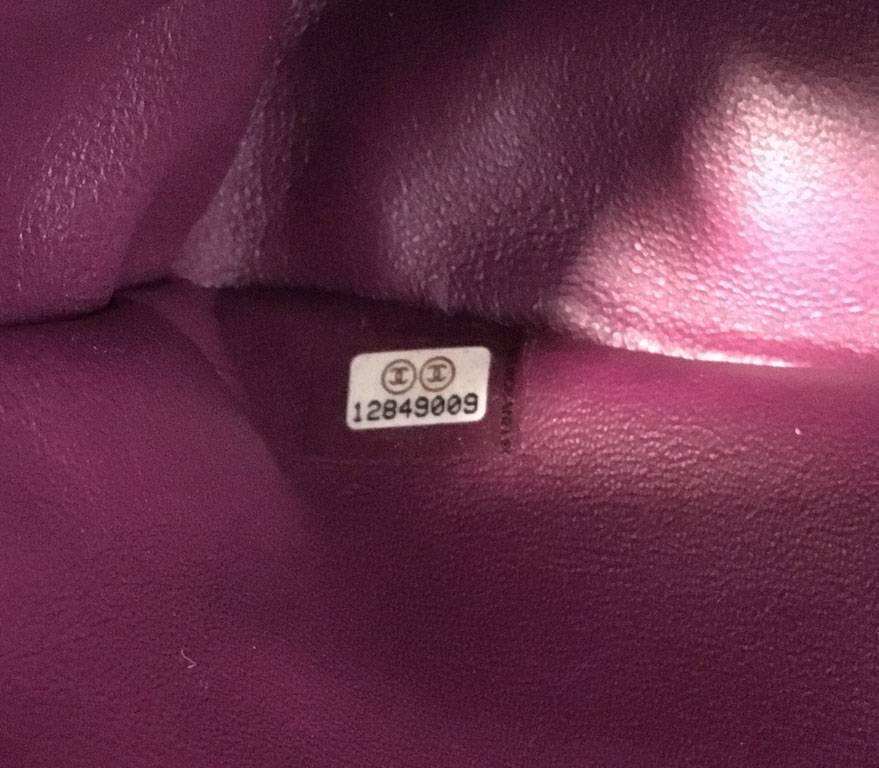 Chanel Purple Leather Jumbo Classic Flap Shoulder Bag 1