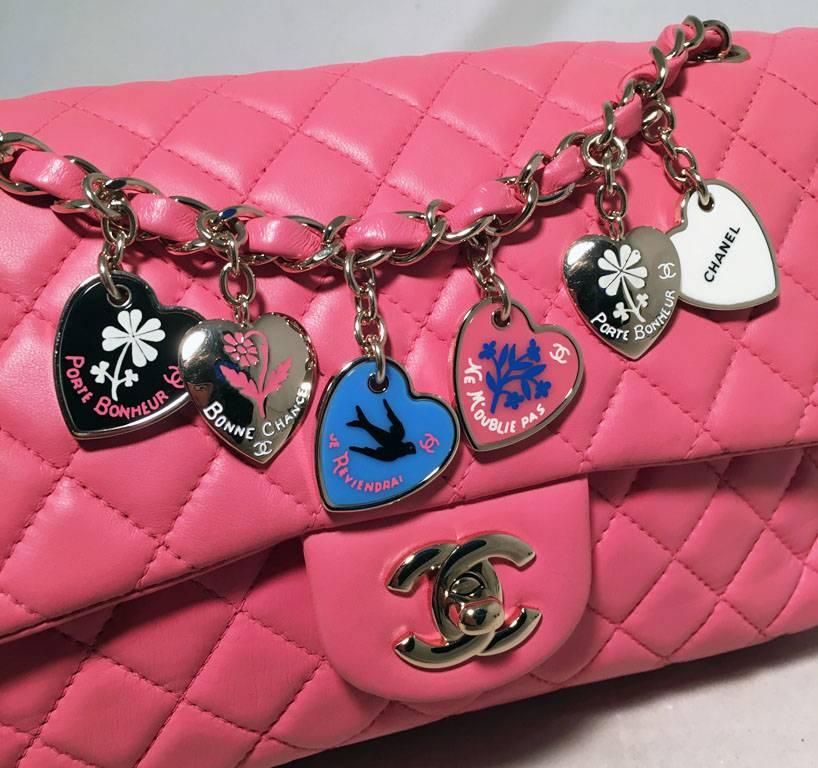 chanel flap bag with charms