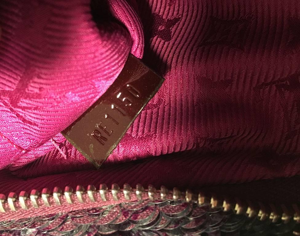 Women's Louis Vuitton Limited Edition Violette Sequin Rococo Pochette Clutch Bag
