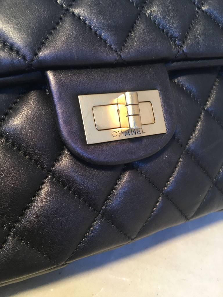 Chanel Black Quilted Soft Lambskin Leather Classic Flap Clutch  2