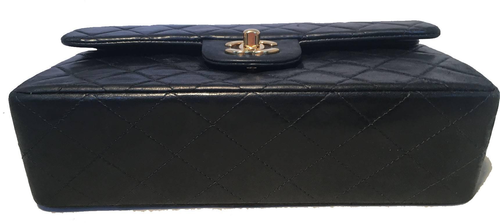Women's Chanel Black 9inch 2.55 Double Flap Classic Shoulder Bag