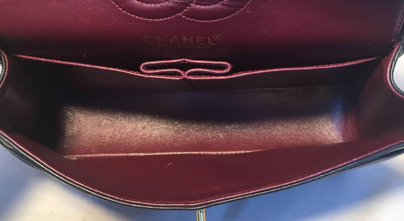 Chanel Black 9inch 2.55 Double Flap Classic Shoulder Bag 2