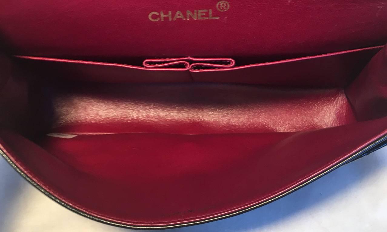 Chanel Black 10inch 2.55 Double Flap Classic Shoulder Bag 2
