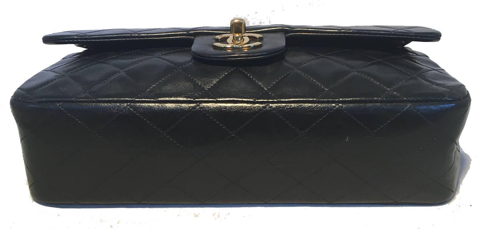 Women's Chanel Black 10inch 2.55 Double Flap Classic Shoulder Bag