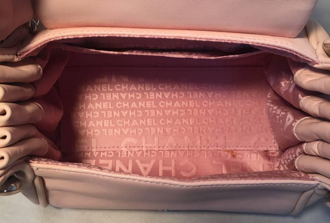 Chanel RARE Pink leather Mini Flap Classic Handbag 2