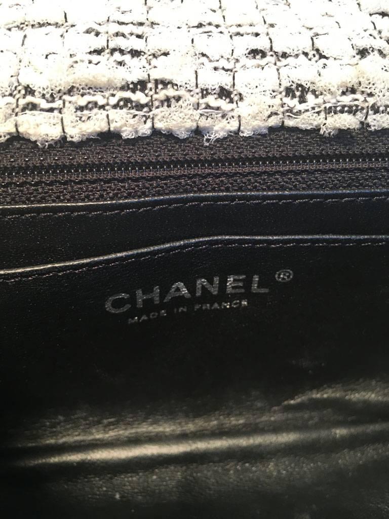 Chanel Tweed and Lace Embellished Mini Classic Flap Shoulder Bag 1