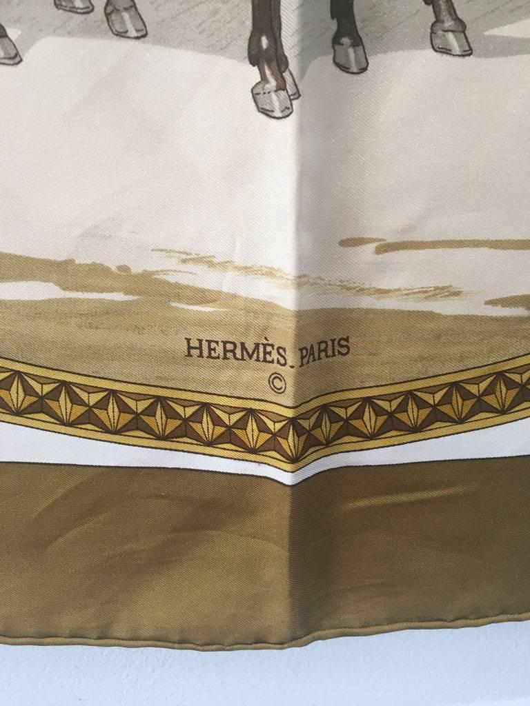 Women's Hermes Vintage On Epsom Downs Silk Scarf,  circa 1970s
