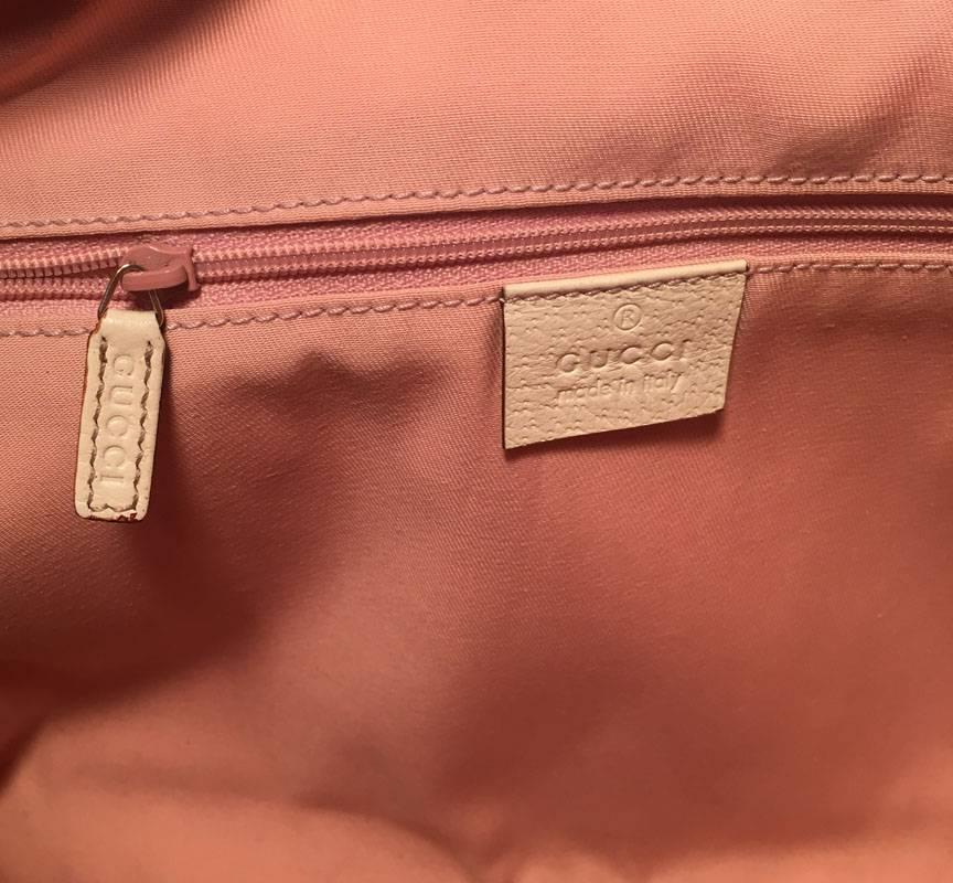 Gucci Pink Monogram Medium Abbey Shoulder Bag Tote 1