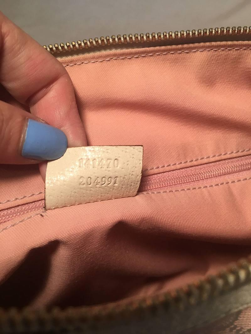 Gucci Pink Monogram Medium Abbey Shoulder Bag Tote 2
