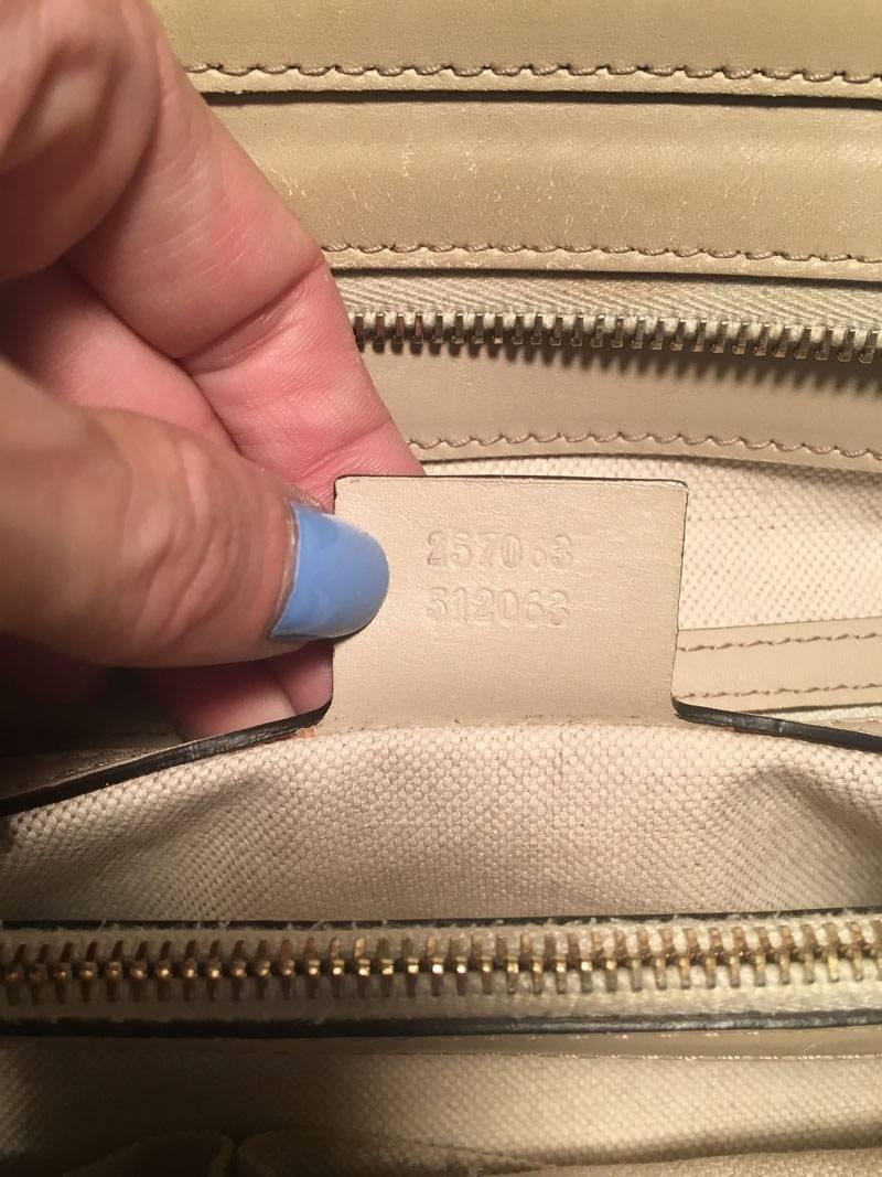 Gucci Beige Monogram and Leather Mayfair Tote Shoulder Bag 2
