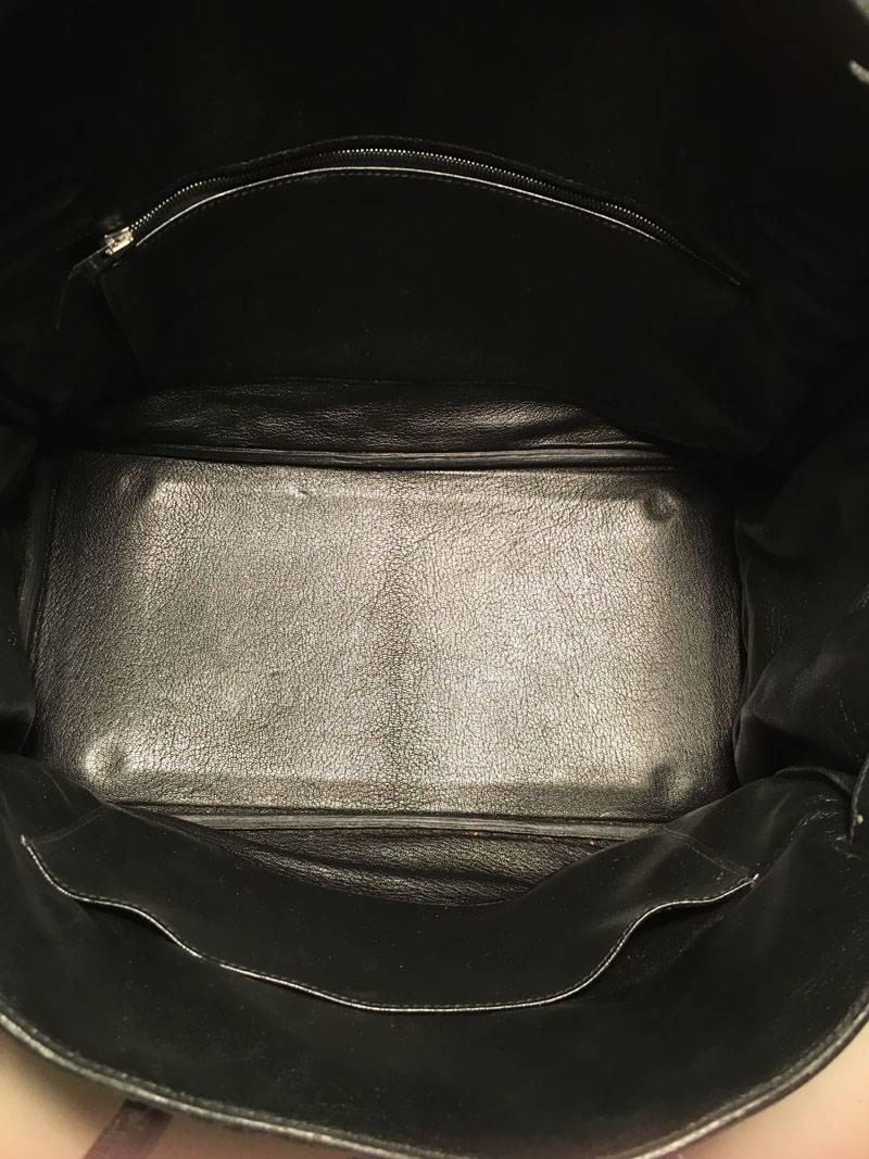 Hermes Black Clemence Leather 35cm Birkin Bag 3