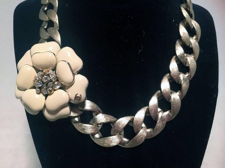 chanel camellia choker