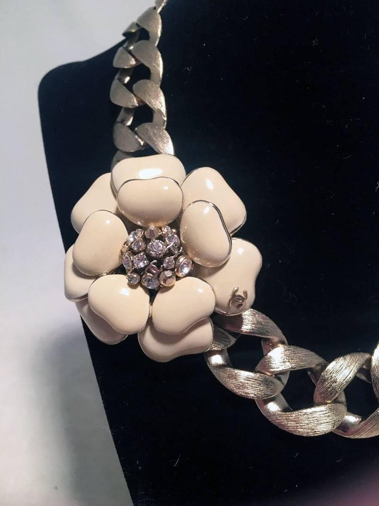 chanel camellia choker