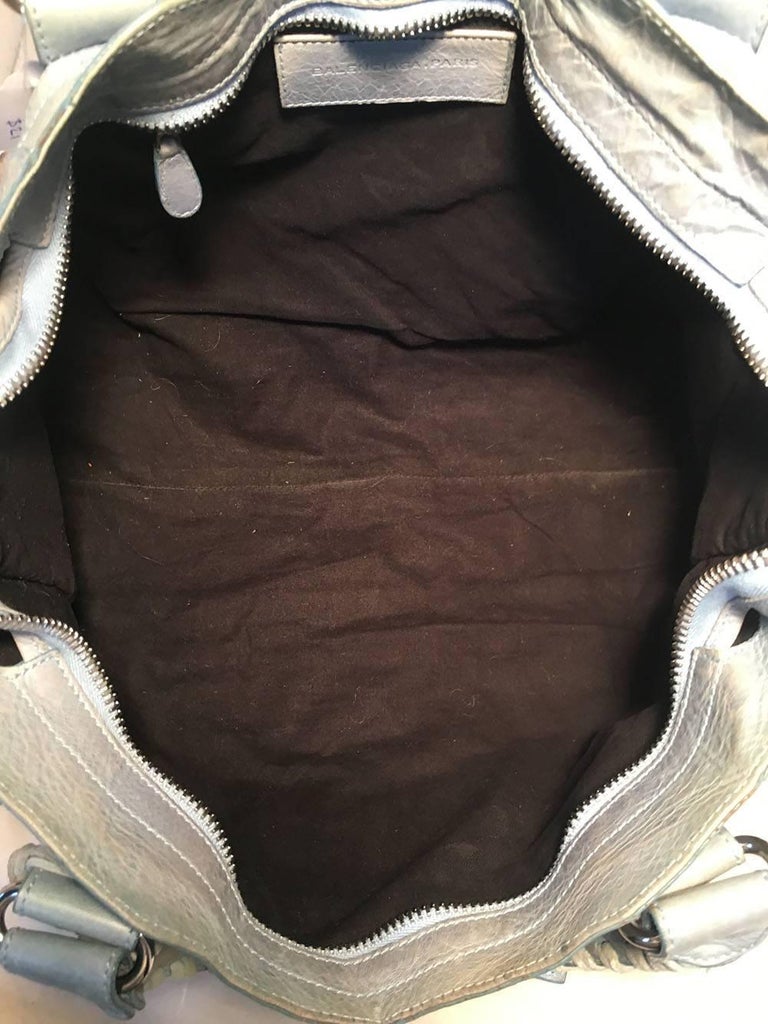 balenciaga light blue classic city bag