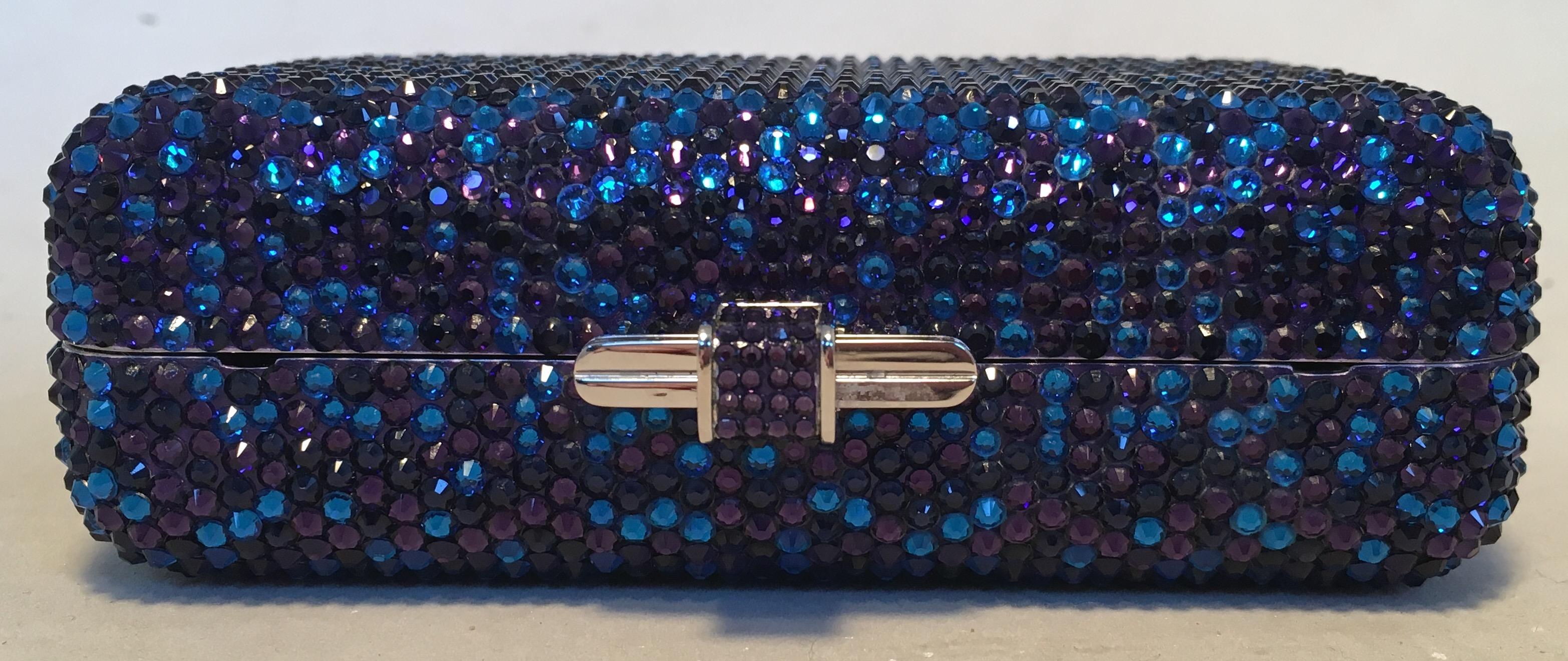 purple evening bag