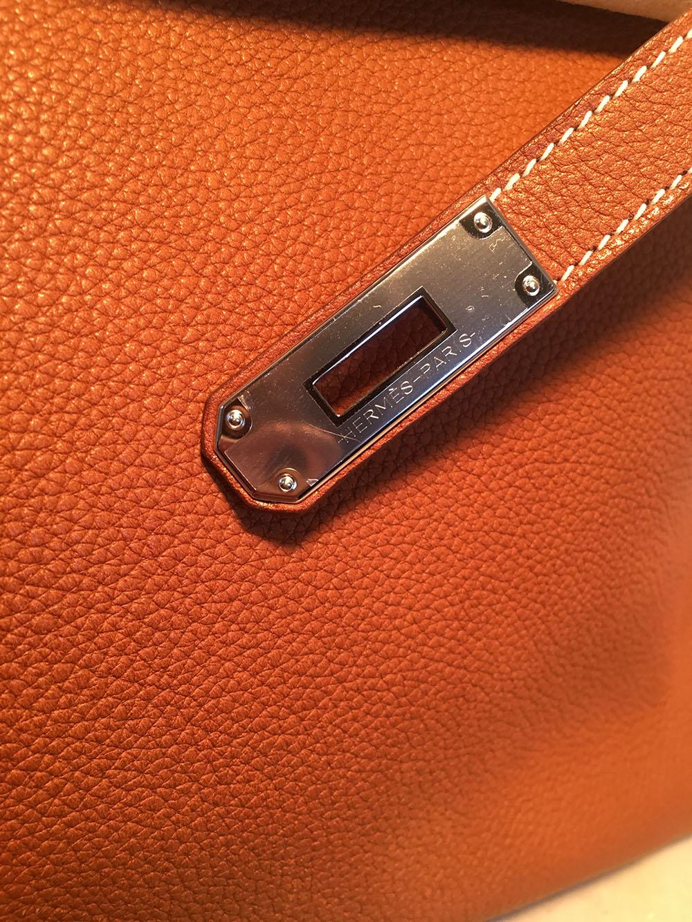 Women's Hermes 35cm Tan Barenia Faubourg Leather Birkin Bag, 2018 