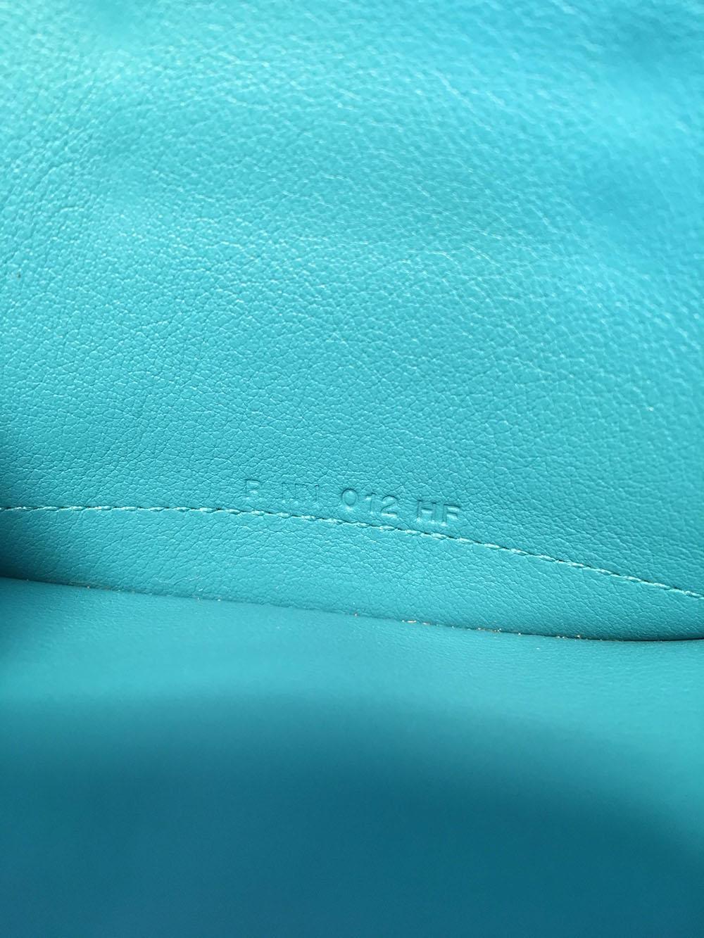 NWOT Hermes Teal Swift Leather Convoyeur Mini Messenger Crossbody Shoulder Bag For Sale 3