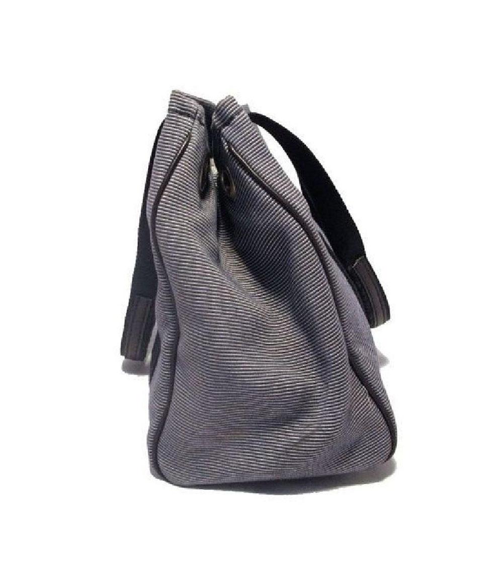 Ferragamo large jacquard striped tote bag - Green