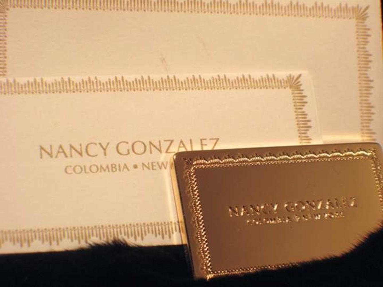 Nancy Gonzalez Black Mink Fur and Crocodile Crossbody Bag 1
