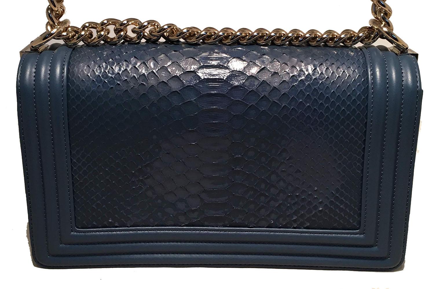 chanel le boy snakeskin