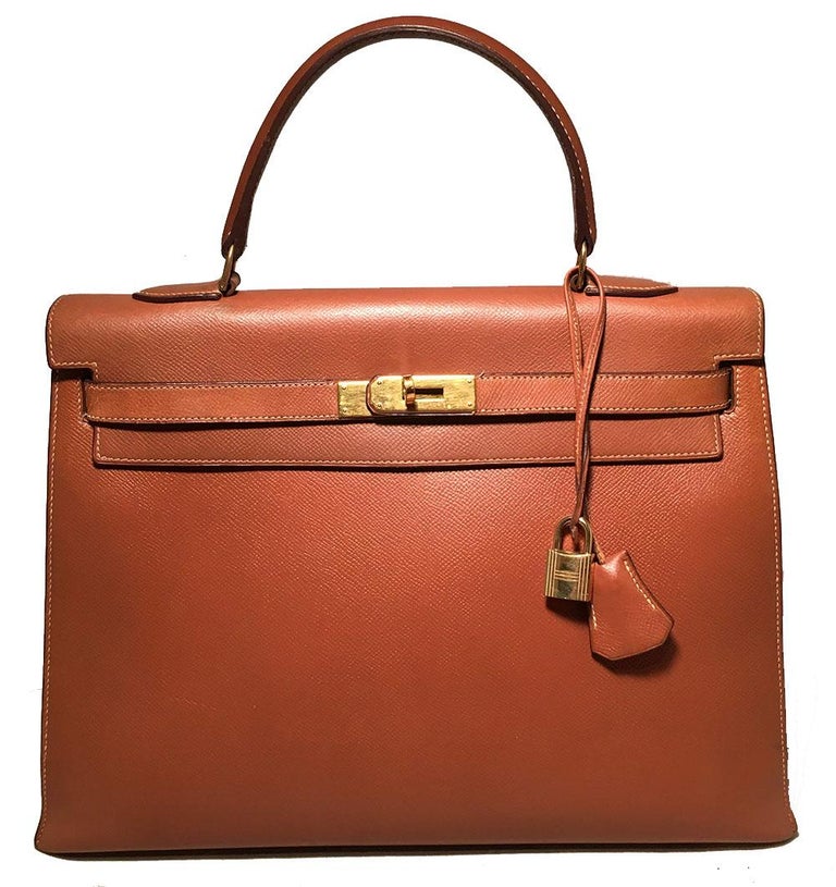 Hermès Special Order Tri-Colour Leather 35cm Kelly Bag at 1stDibs