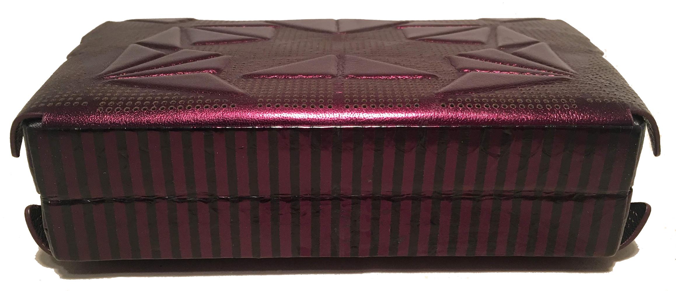 purple metallic clutch