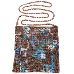 Chanel Rhinestone Chain mail Crossbody Shoulder bag-RUNWAY