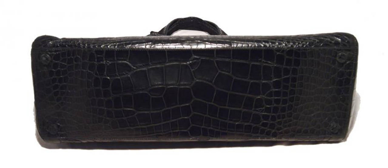 Prada Black Alligator Style Portfolio Briefcase Tote Bag at 1stdibs  