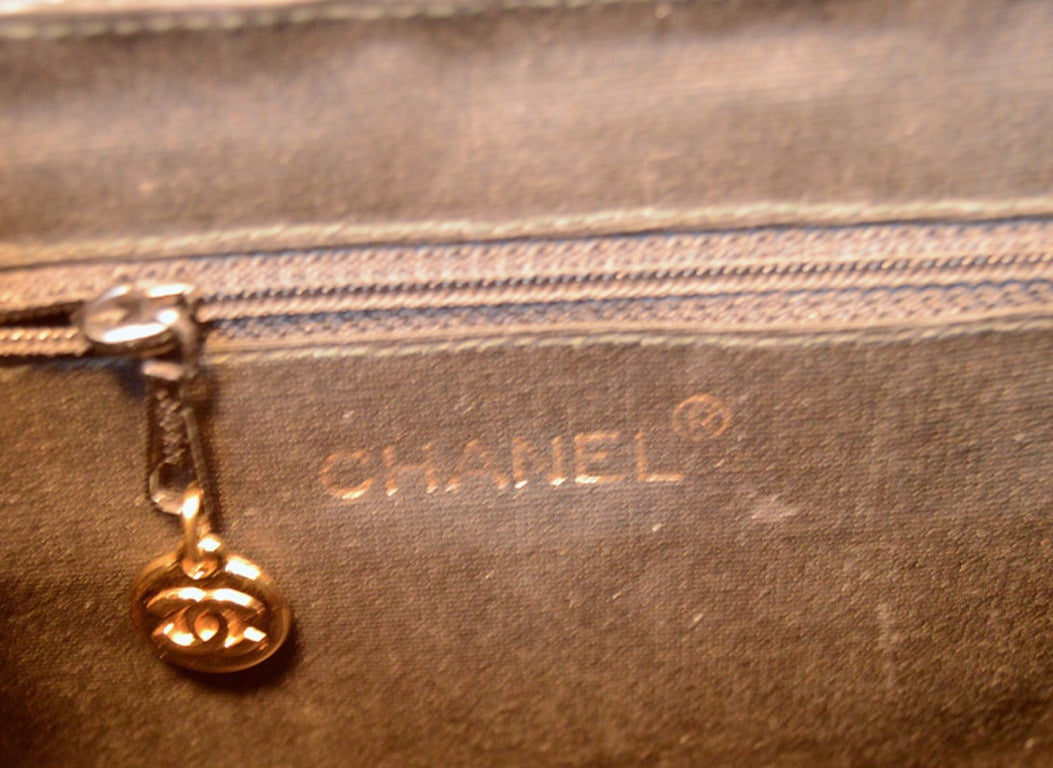 Chanel Black Leather and Wicker Shoulder Bag 5