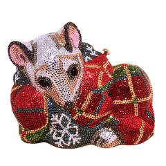 Judith Leiber Swarovksi Crystal Mouse Minaudiere Evening Bag 2