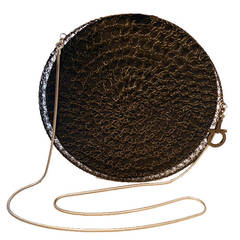 Salvatore Ferragamo Black Wire Shoulder Bag RUNWAY 6