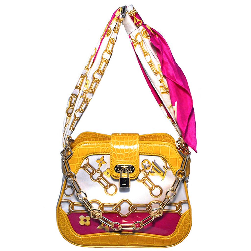 Louis Vuitton Gianni Monogram Charms Scarf Bag Limited Edition at 1stdibs