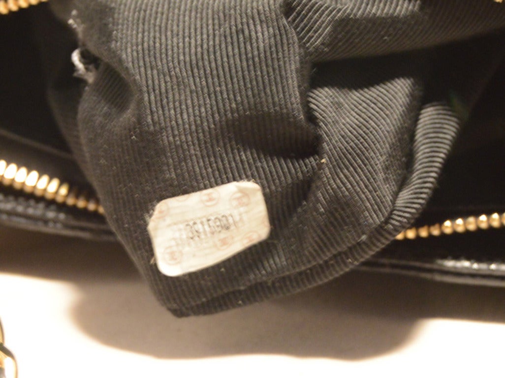 Chanel Black Caviar Front Pocket Shopper Shoulder Bag 4
