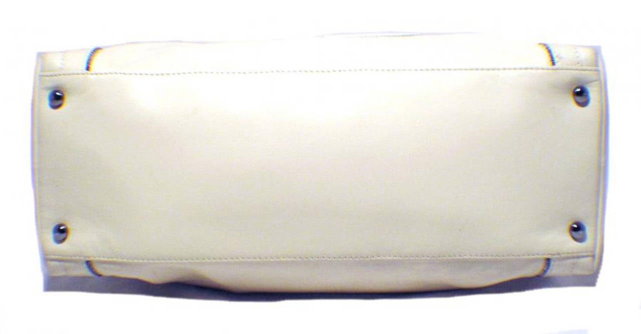 cream chanel purse