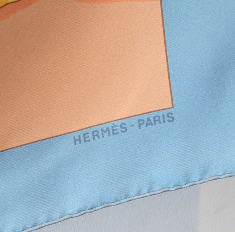 Women's Hermes Charmes Des Plagues Normandes Silk Scarf