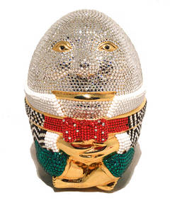 Judith Leiber Humpty Dumpty Swarovski Crystal Minaudiere