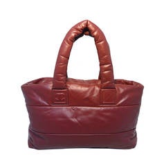 Chanel Burgundy Leather Cocoon Tote