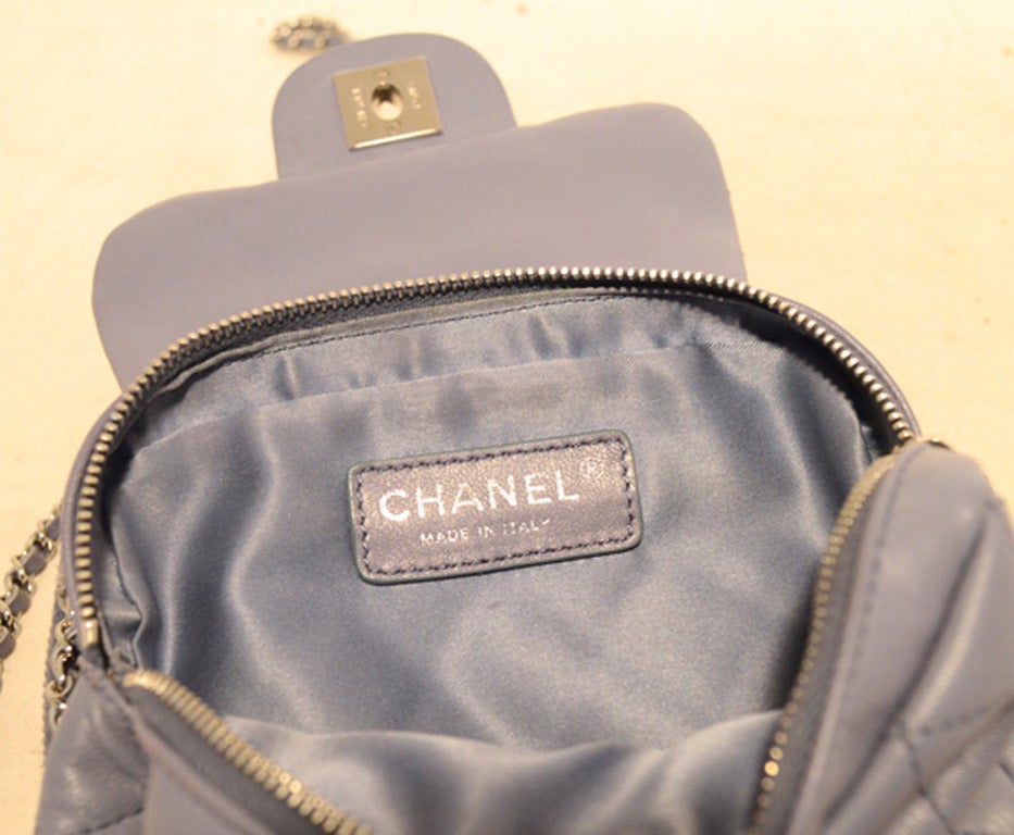Chanel Lilac Leather Wallet On A Chain Woc 1