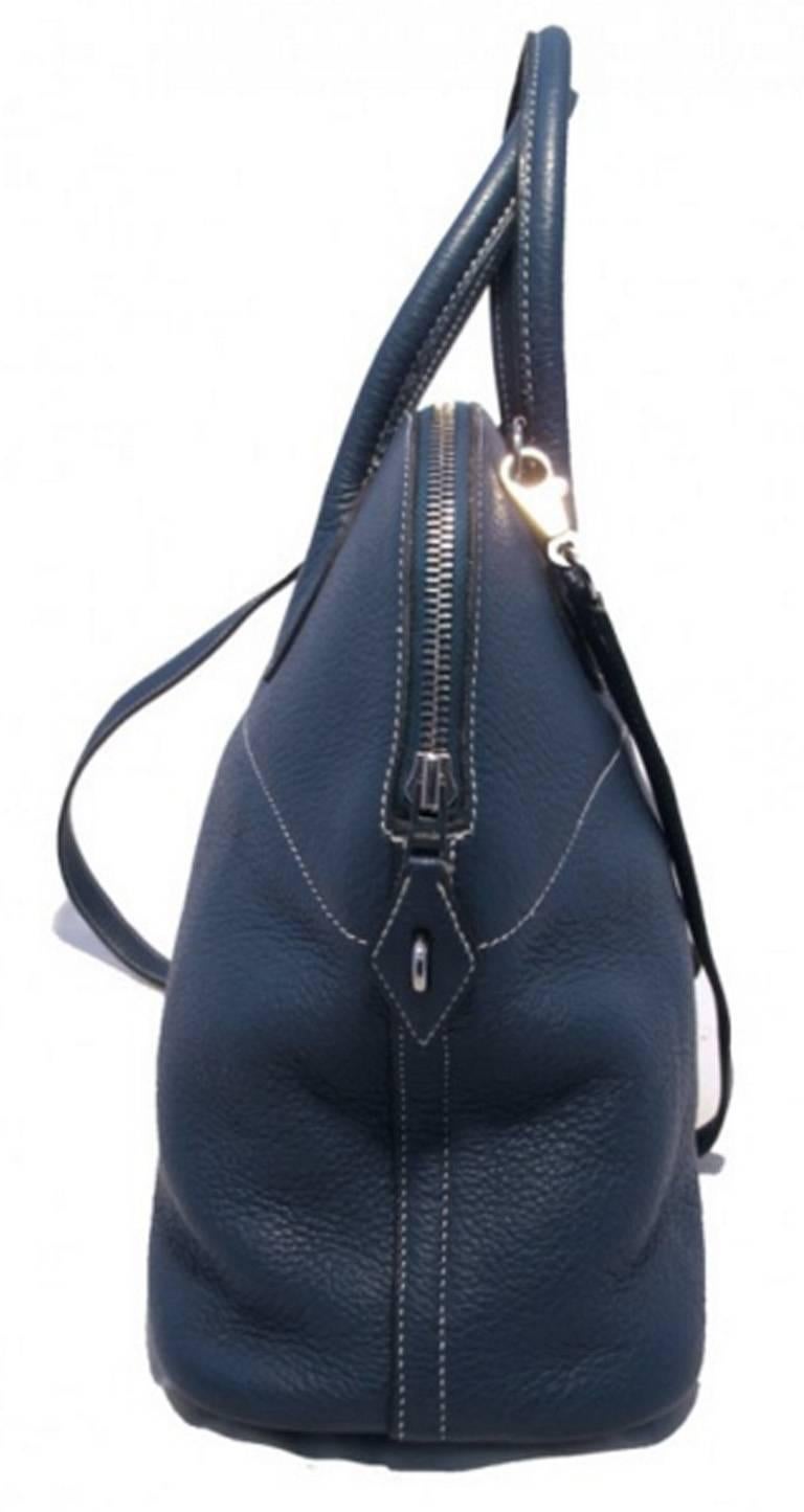 Hermes Mykonos Clemence Bolide Bag + Shoulder Strap In Good Condition In Philadelphia, PA
