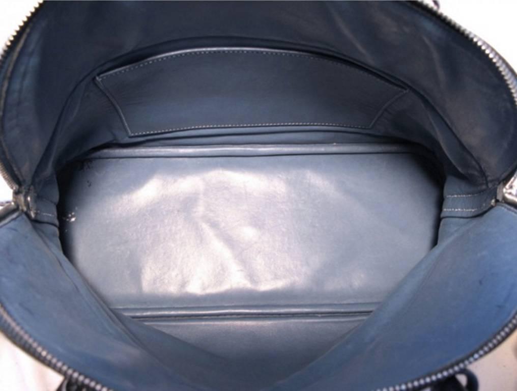 Purple Hermes Mykonos Clemence Bolide Bag + Shoulder Strap