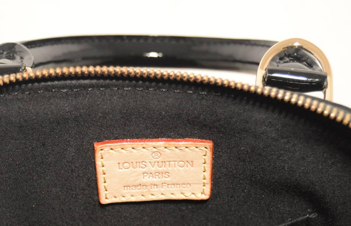 NWOT Louis Vuitton Beautiful Alma BB in Black Magnetique Vernis Leather 1