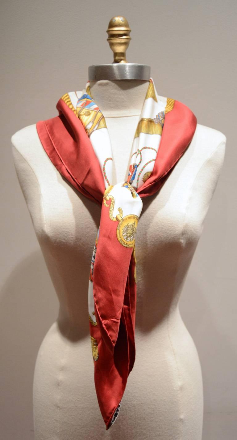 hermes les tambours scarf