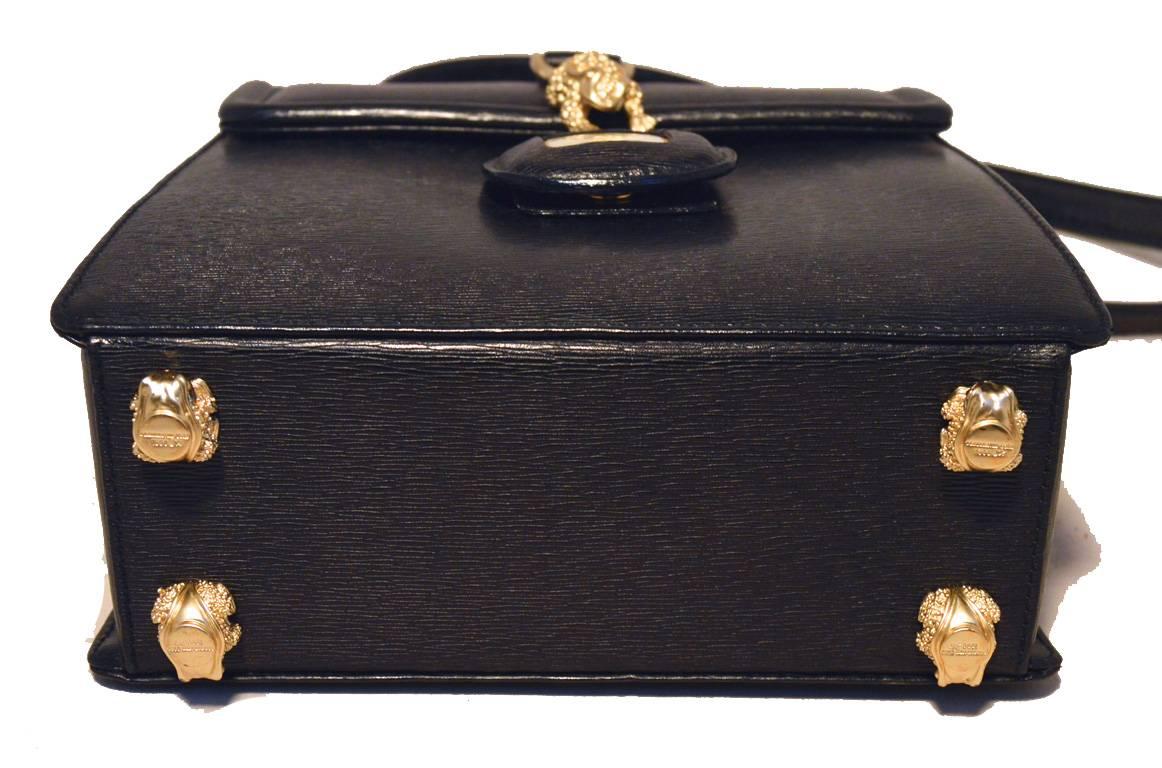 Barry Kieselstein-Cord Schwarze Leder-Uhrenhandtasche Damen